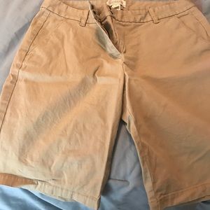 J. Crew khaki Bermuda shorts sz 6